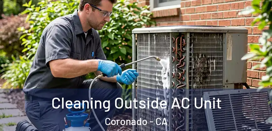 Cleaning Outside AC Unit Coronado - CA